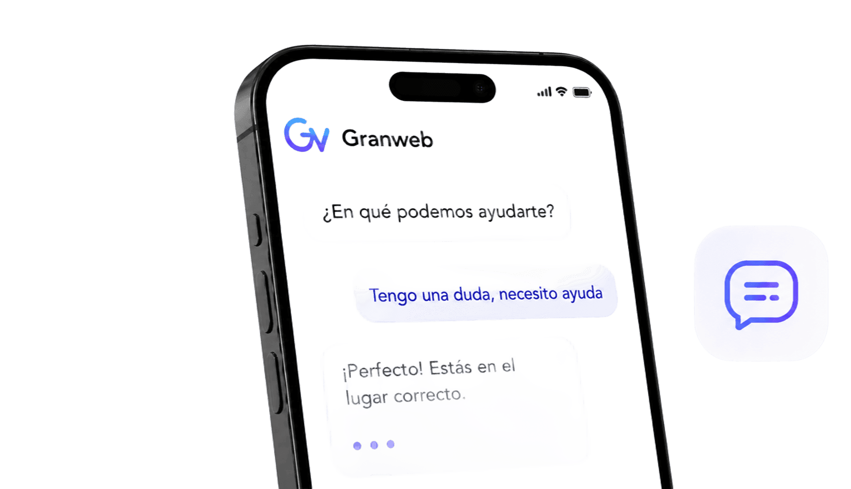 Chat de Granweb con consultas frecuentes